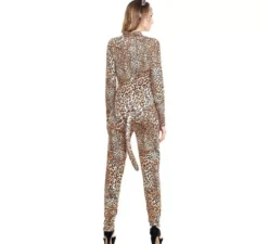 Costume da leopardo con coda per donna