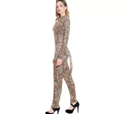 Costume da leopardo con coda per donna