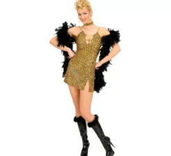 Costume da leopardo deluxe con stampa animalier da donna