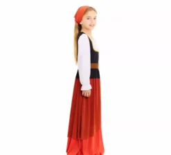 Costume da locandiera medievale per bambina