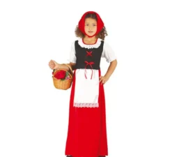 Costume da Locandiera rosso per bambina