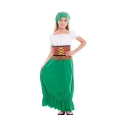 Costume da locandiere medievale classico per bambina