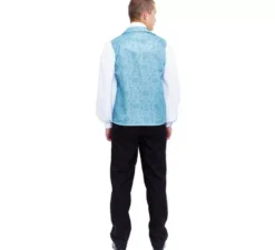 Costume da Lord inglese elegante blu per uomo