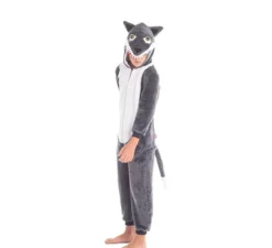 Costume da lupo grigio con cappuccio per bambino
