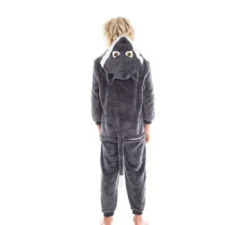 Costume da lupo grigio con cappuccio per bambino
