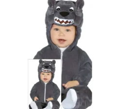Costume da lupo grigio per neonati