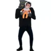 Costume da lupo mannaro che trasporta bambino per adulto