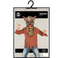 Costume da lupo mannaro con zanne per bambino