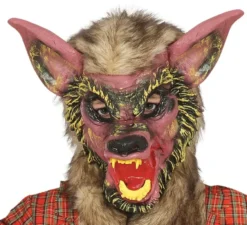 Costume da lupo mannaro con zanne per bambino
