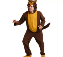 Costume da lupo marrone per uomo misura universale ml