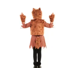 Costume da lupo per bambina con guanti per bambina