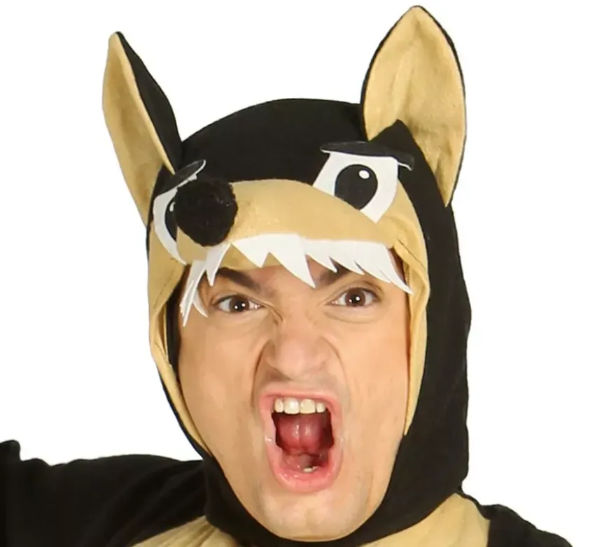 Costume da lupo travestito per un uomo