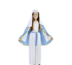 Costume da Madonna con mantello per bambina