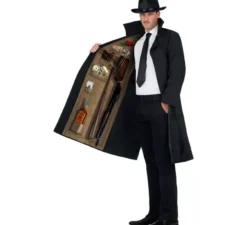Costume da mafioso anni '70 con cappello per uomo