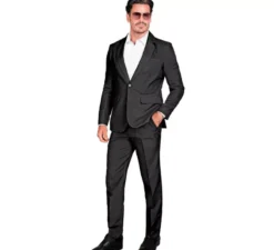Costume da mafioso elegante nero da uomo