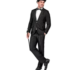 Costume da mafioso elegante nero da uomo