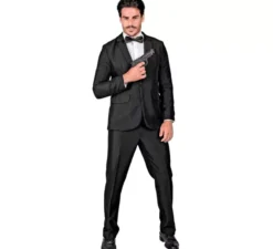Costume da mafioso elegante nero da uomo