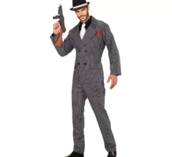 Costume da mafioso in abito elegante da uomo
