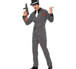 Costume da mafioso in abito elegante da uomo