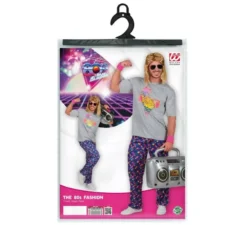 Costume da maglietta da ragazzo anni '80 per uomo