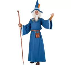 Costume da Mago blu per uomo
