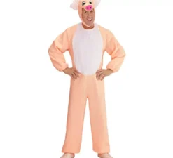 Costume da maiale con cappuccio da uomo