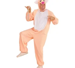 Costume da maiale con cappuccio da uomo