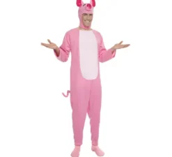 Costume da maialino rosa per un uomo