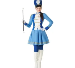 Costume da Majorette blu per donna