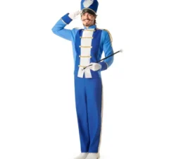 Costume da majorette blu per uomo