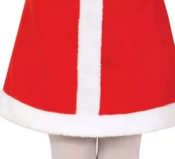 Costume da mamma natalizia con cintura nera per bambina