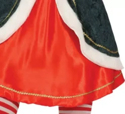 Costume da mamma natalizia verde con giacca per donna