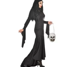Costume da mamma spettrale con borsa a forma di teschio per donna