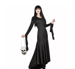 Costume da mamma spettrale con borsa a forma di teschio per donna