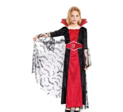 Costume da Mantella in pizzo da Vampira per Ragazza
