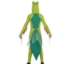 Costume da mantide verde per adulto con cappuccio e ali
