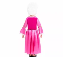 Costume da marchesa vintage rosa per bambina