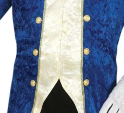 Costume da marchese distinto blu per uomo