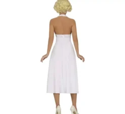 Costume da Marilyn Monroe, abito bianco da donna