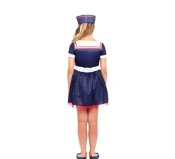 Costume da marinaia Pin Up blu navy per bambina