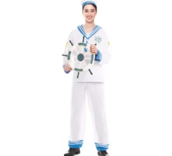 Costume da marinaio bianco anni '60 da uomo