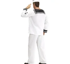 Costume da marinaio bianco anni '50 da uomo