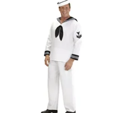 Costume da marinaio bianco anni '50 da uomo
