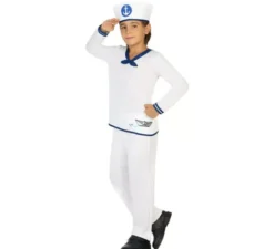 Costume da marinaio con ancora per un bambino