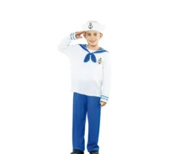 Costume da marinaio con ancora per un bambino