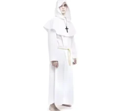Costume da monaco bianco per uomo