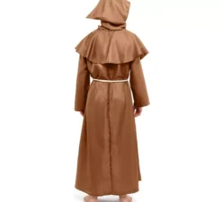 Costume da monaco marrone per uomo