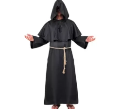 Costume da monaco scuro per uomo