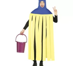 Costume da mop giallo e blu per adulti