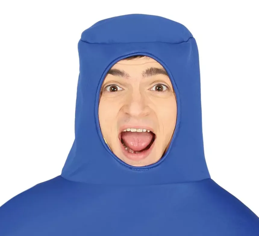Costume da mop giallo e blu per adulti